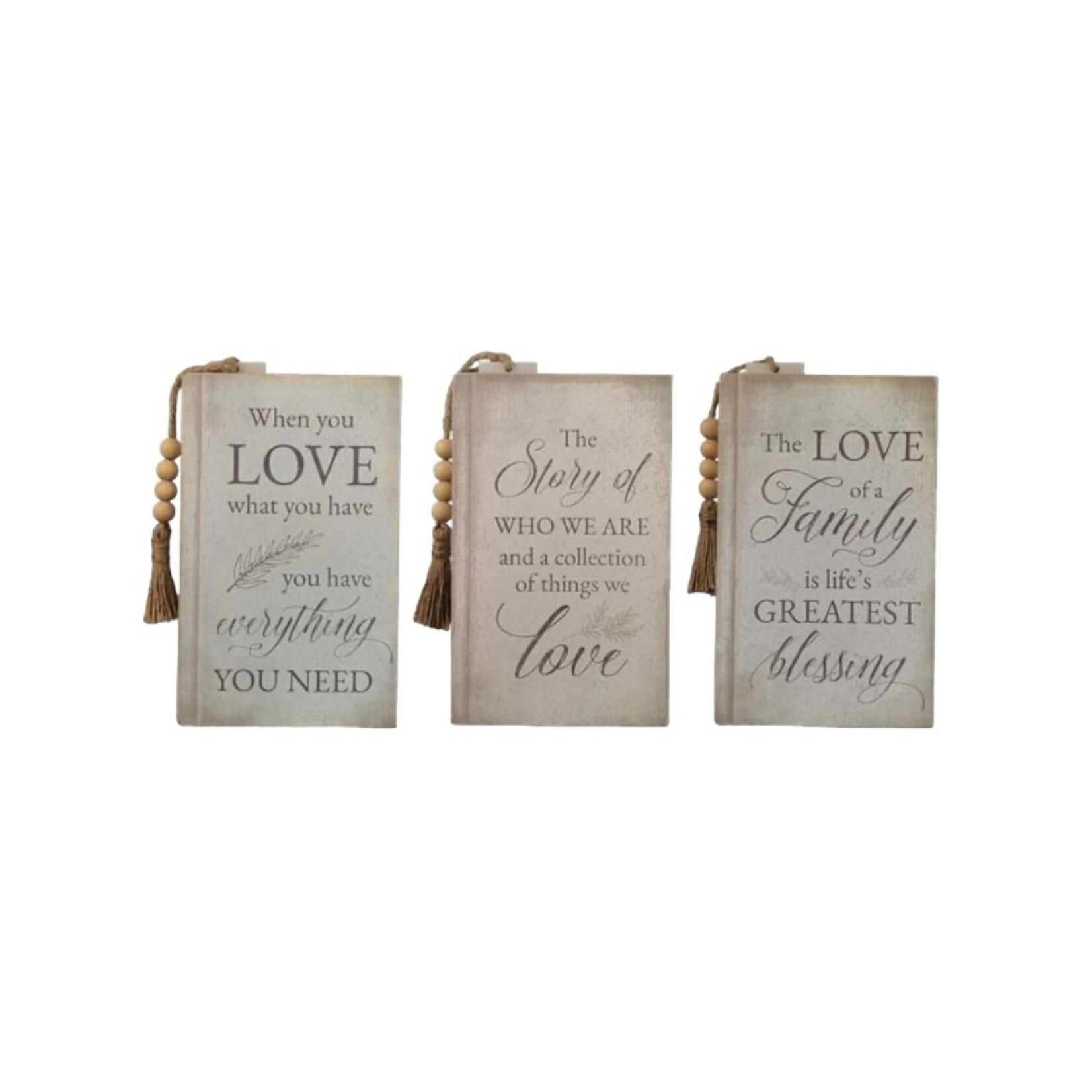 Wood Tabletop Faux Book