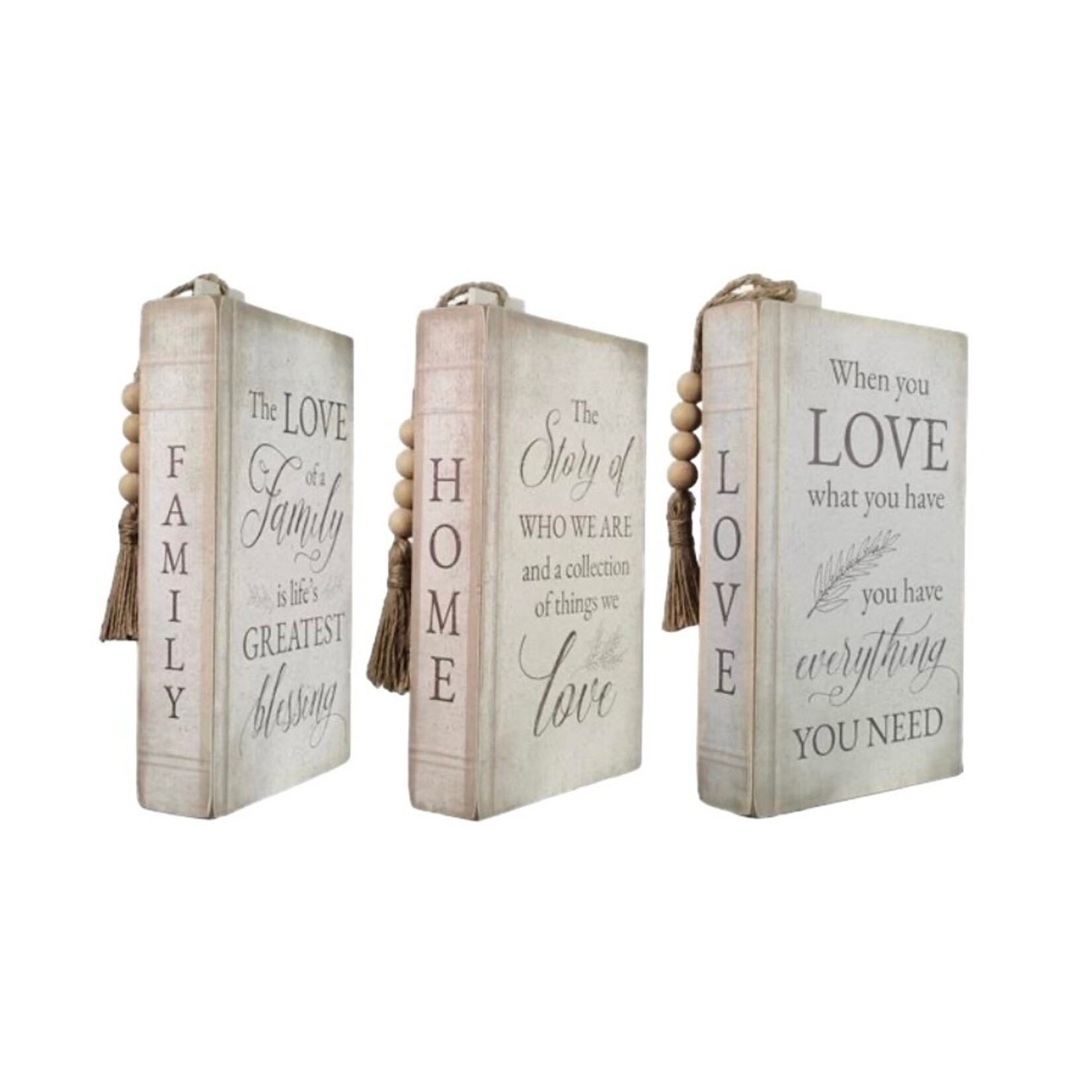 Wood Tabletop Faux Book