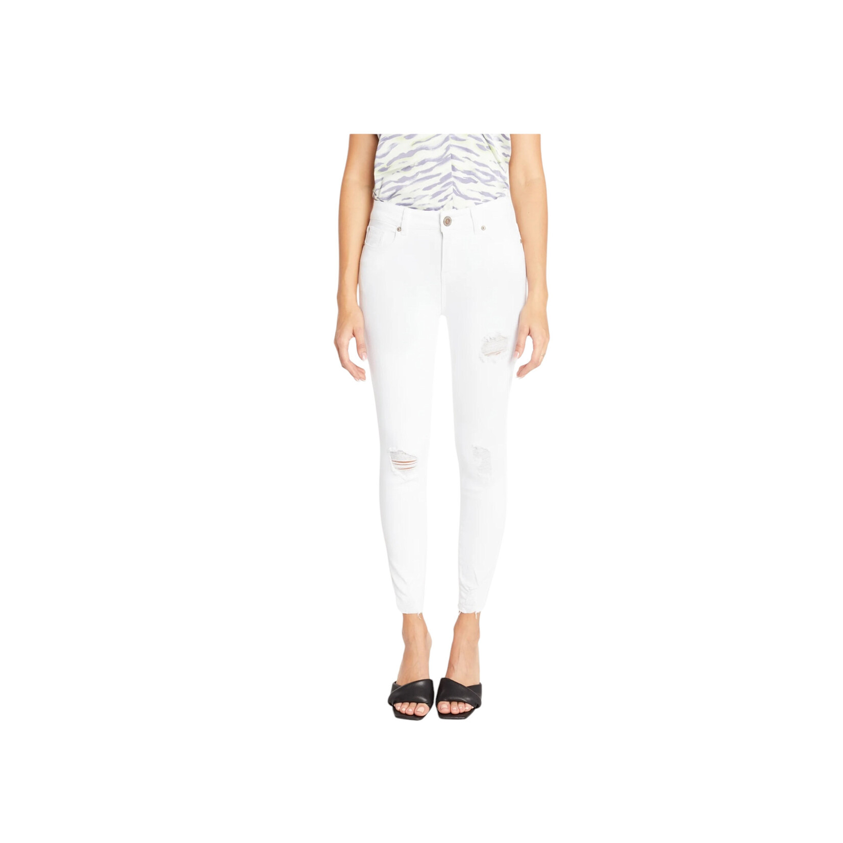 SPP11531 Sneak Peek H/R White Skinny Destressed Jean