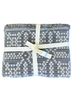 Throw Blanket Cotton Oversized Grid Design