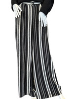 Blayze Palazzo Pants with Elastic Back Black/White