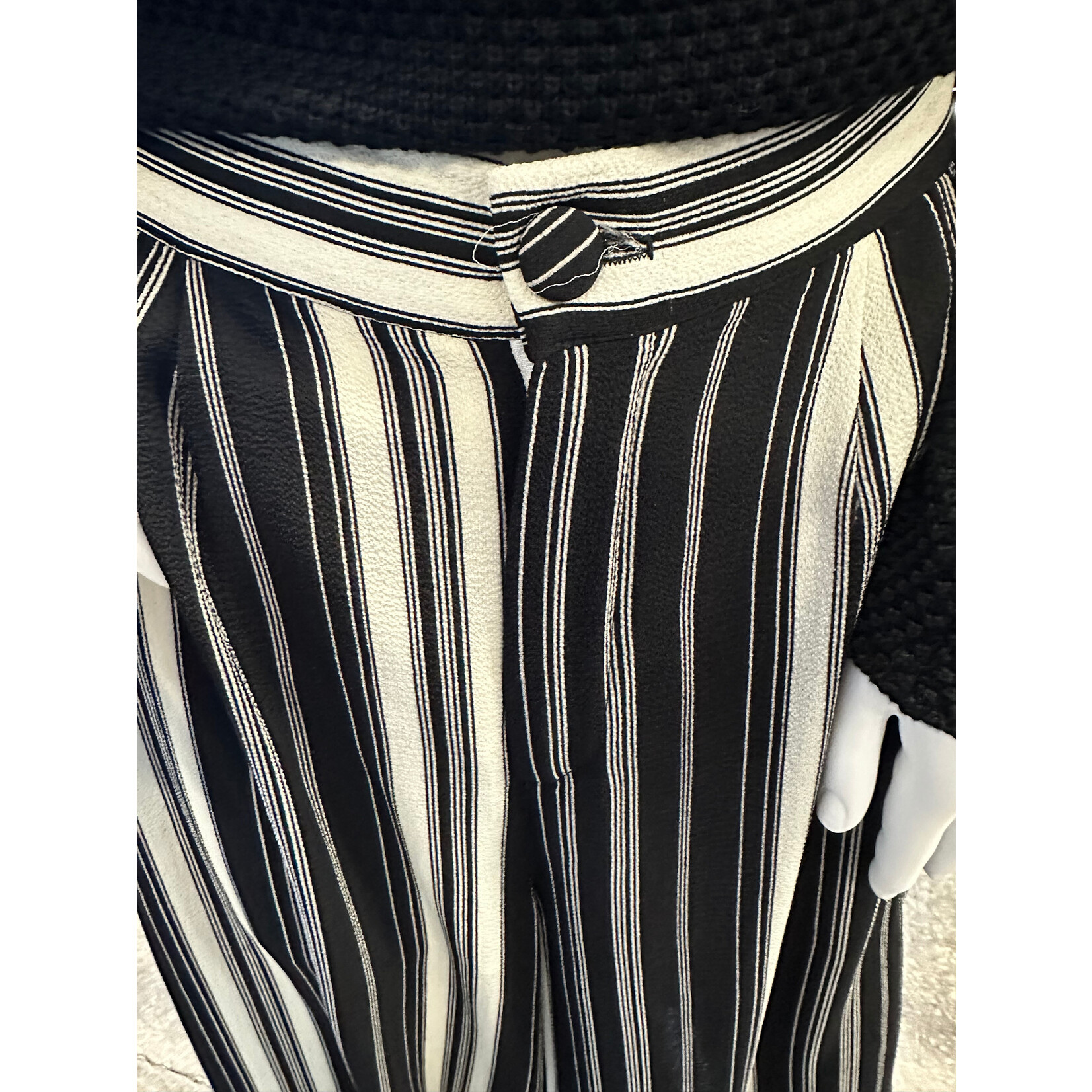 Blayze Palazzo Pants with Elastic Back Black/White