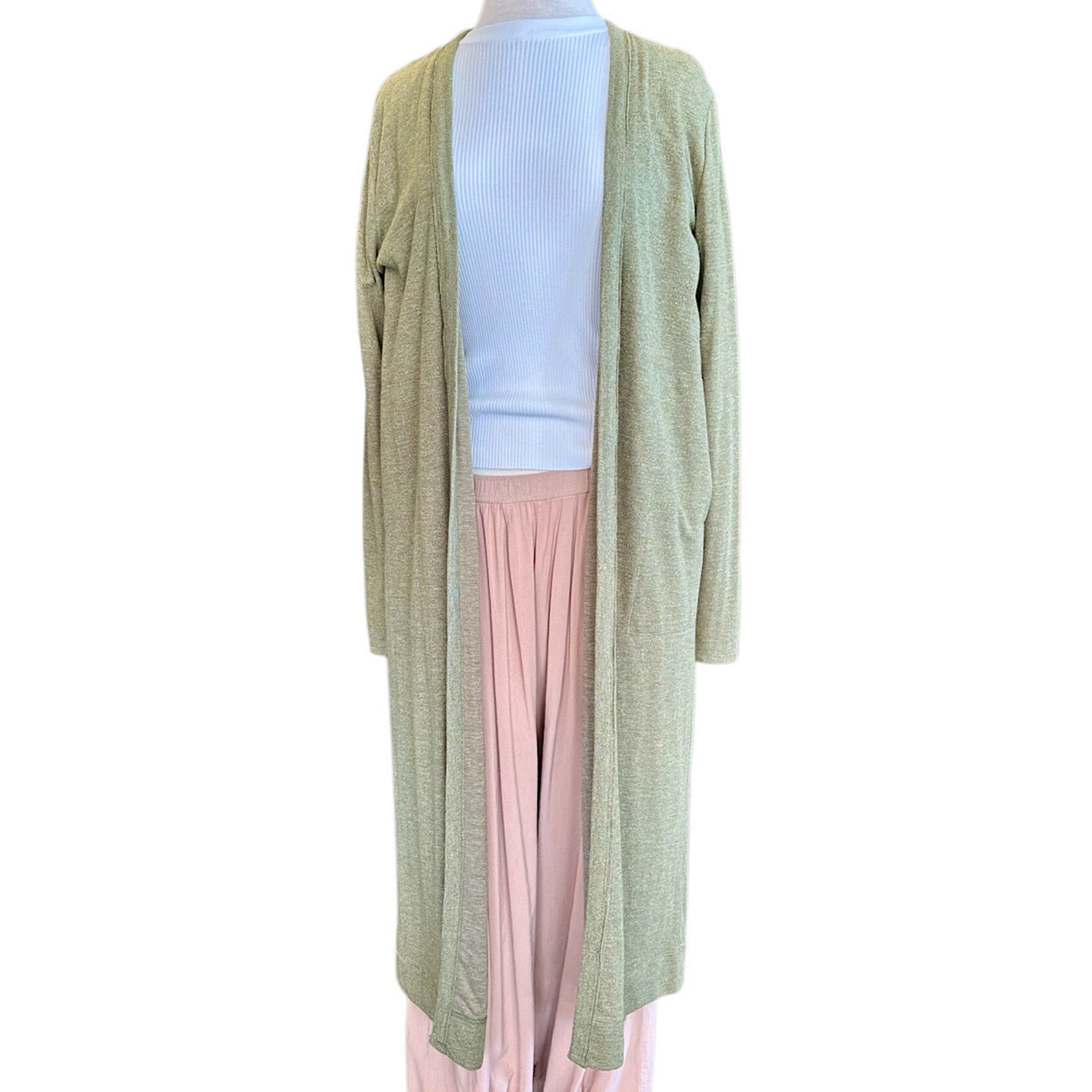 Daze Open Front Long Sleeve Duster