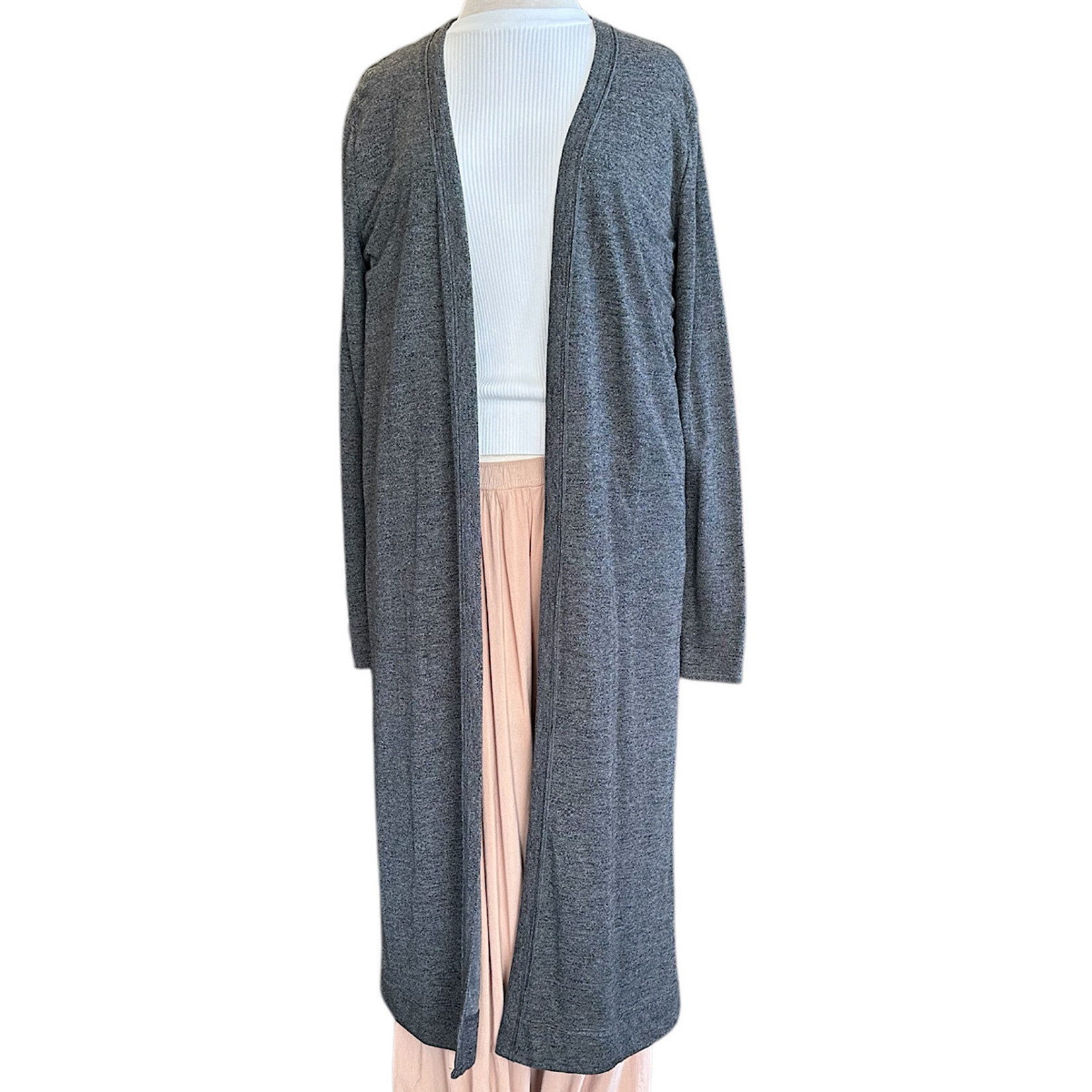 Daze Open Front Long Sleeve Duster