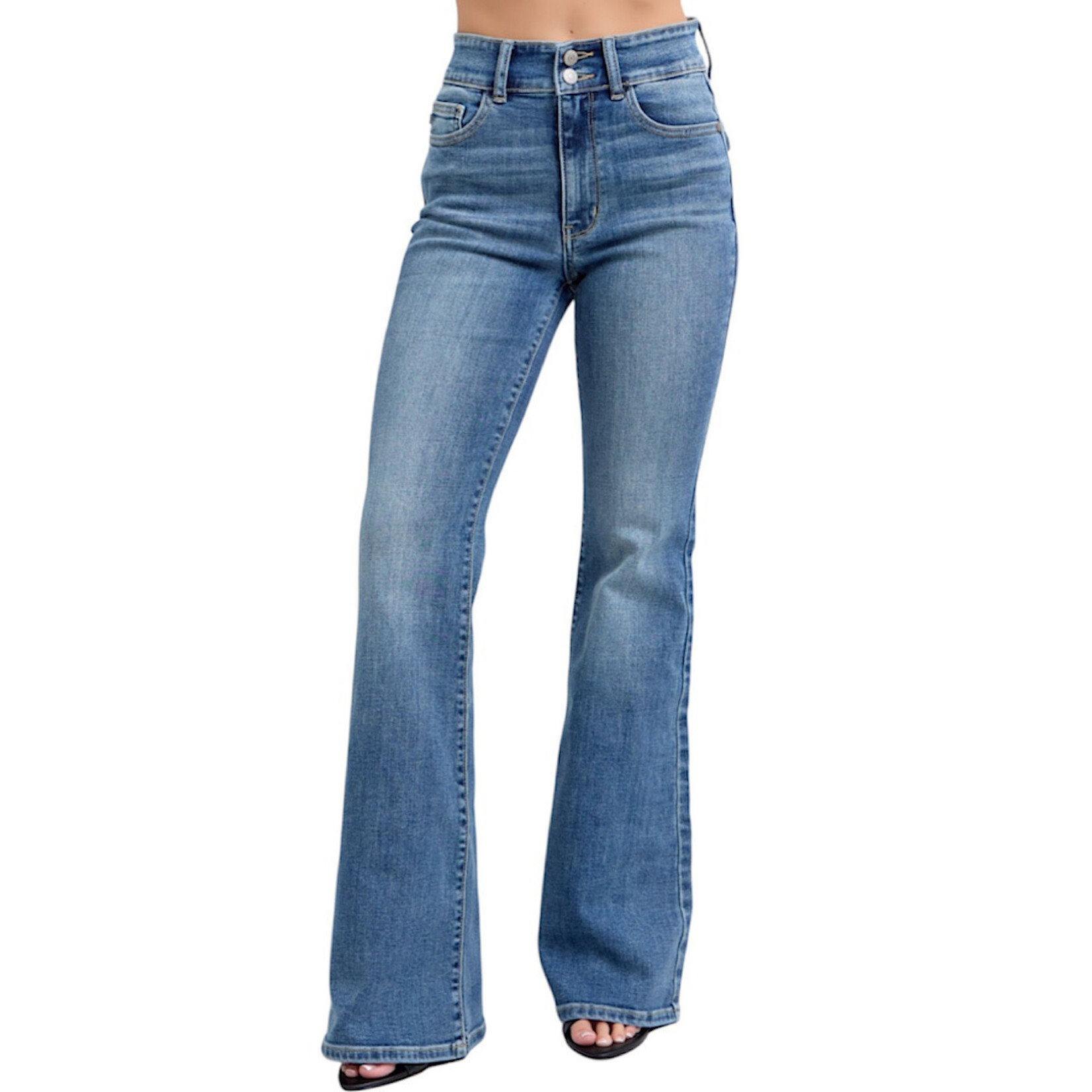 Judy Blue JB82630 High Waist Flare with Tint