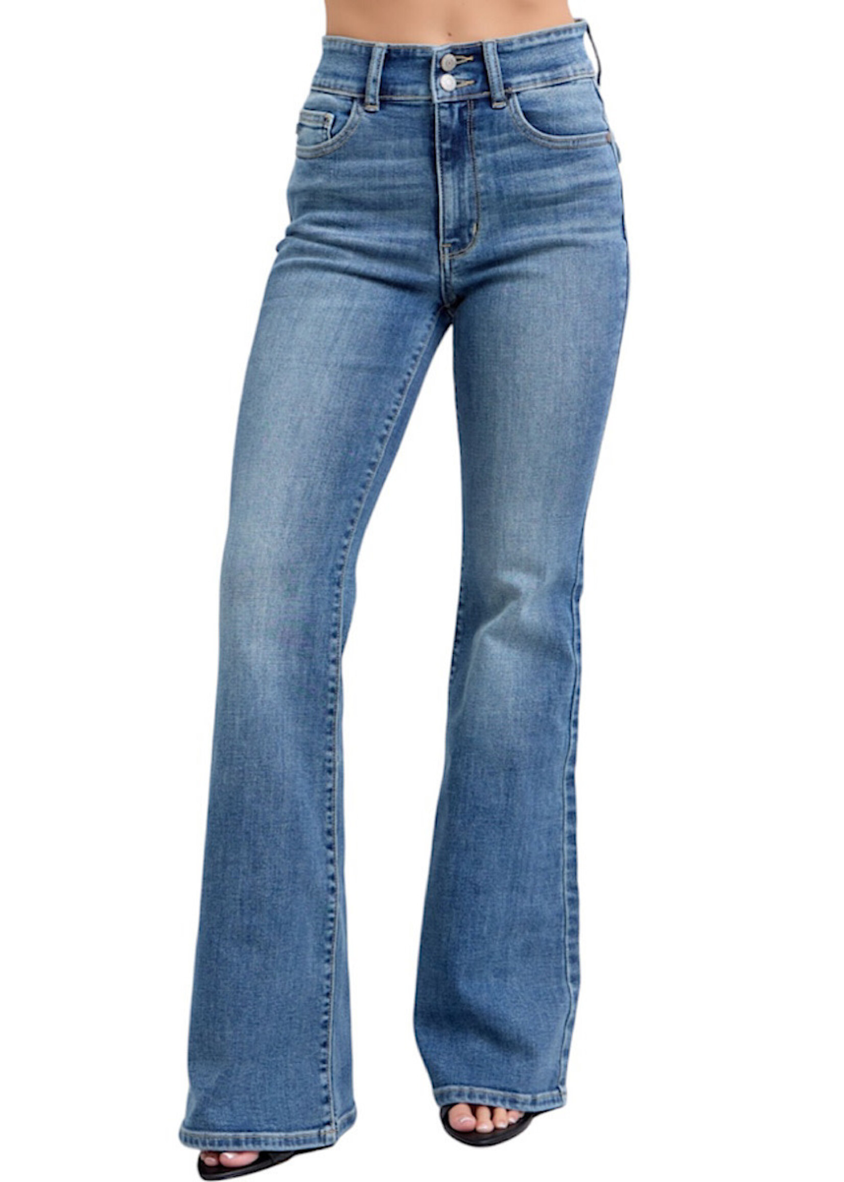 Judy Blue JB82630 High Waist Flare with Tint