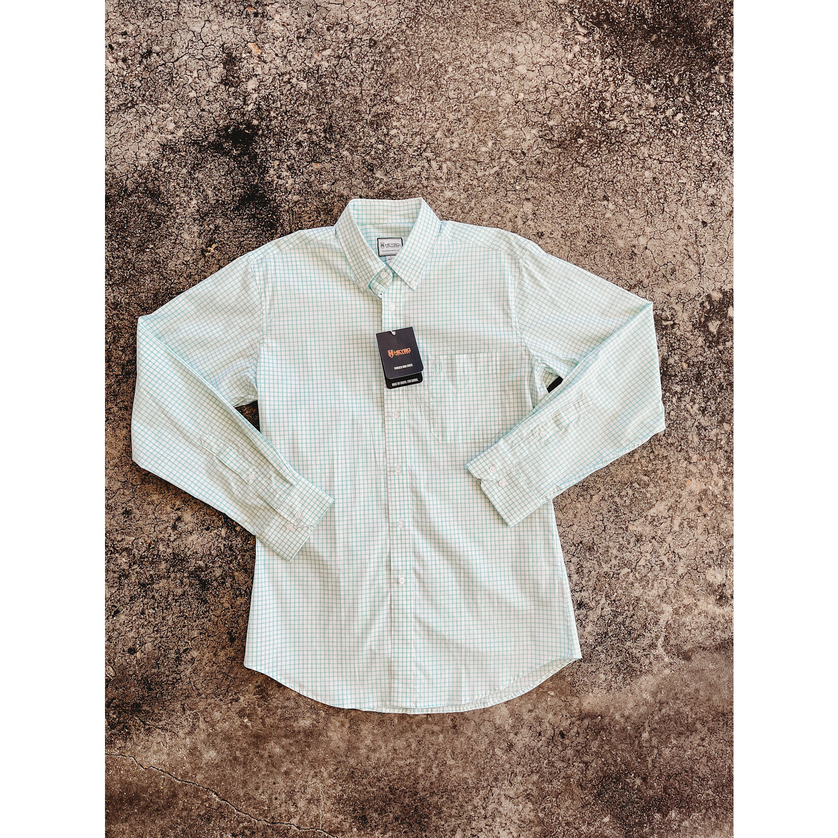 HB Pamlico Mini Check Button Down Top