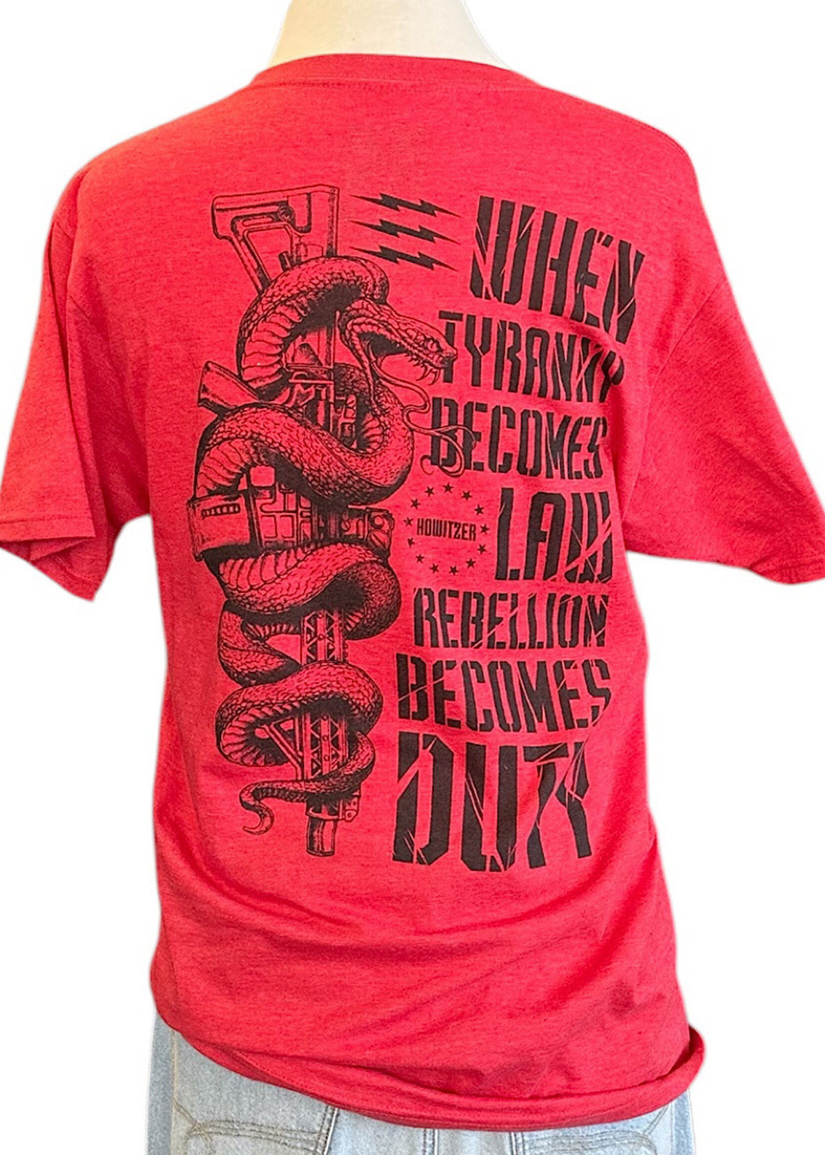 Rebellion S/S Tee- Red Heather