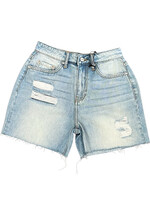 CHH1064 Medium Blue High Rise Shorts