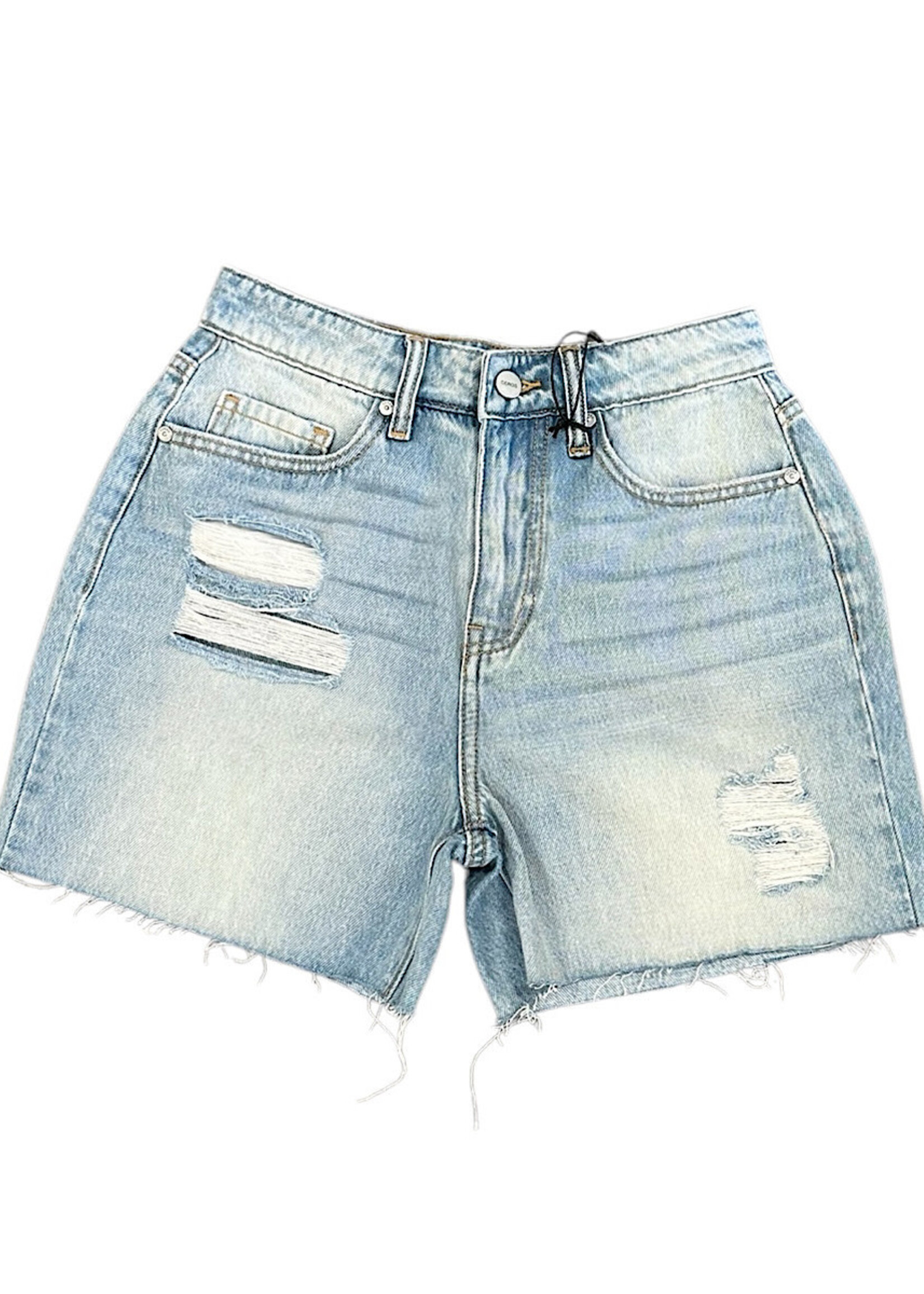 CHH1064 Medium Blue High Rise Shorts