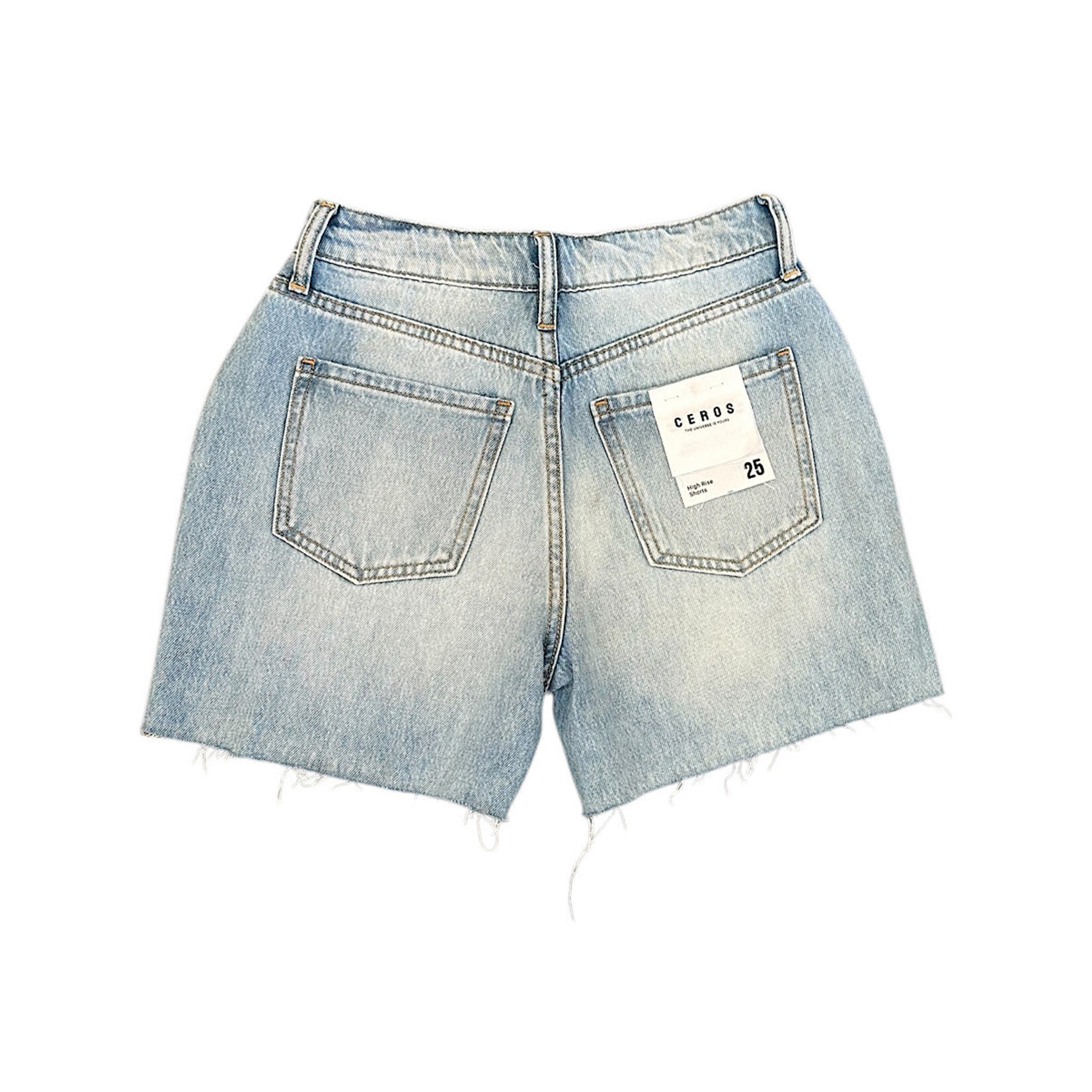 CHH1064 Medium Blue High Rise Shorts