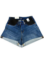 Judy Blue JB91502 Mid-Rise Maternity Cut Off Shorts