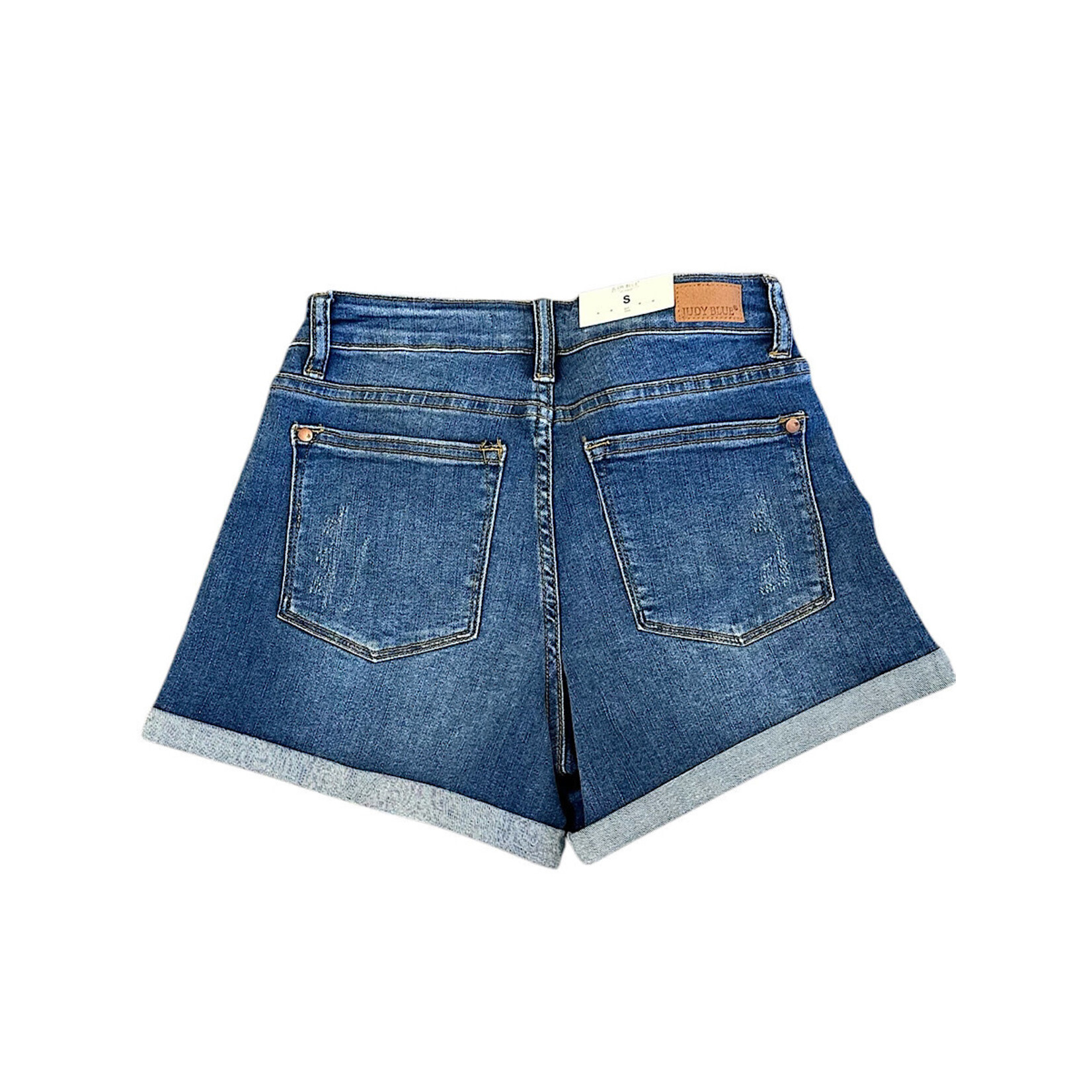 Judy Blue JB91502 Mid-Rise Maternity Cut Off Shorts