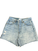 Button Fly Side Slit Shorts