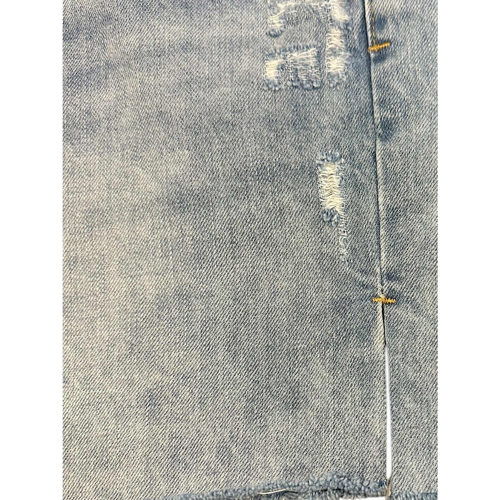 Button Fly Side Slit Shorts