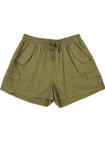 Curvy Olive Cargo Shorts