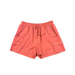 Curvy Rust Cargo Shorts