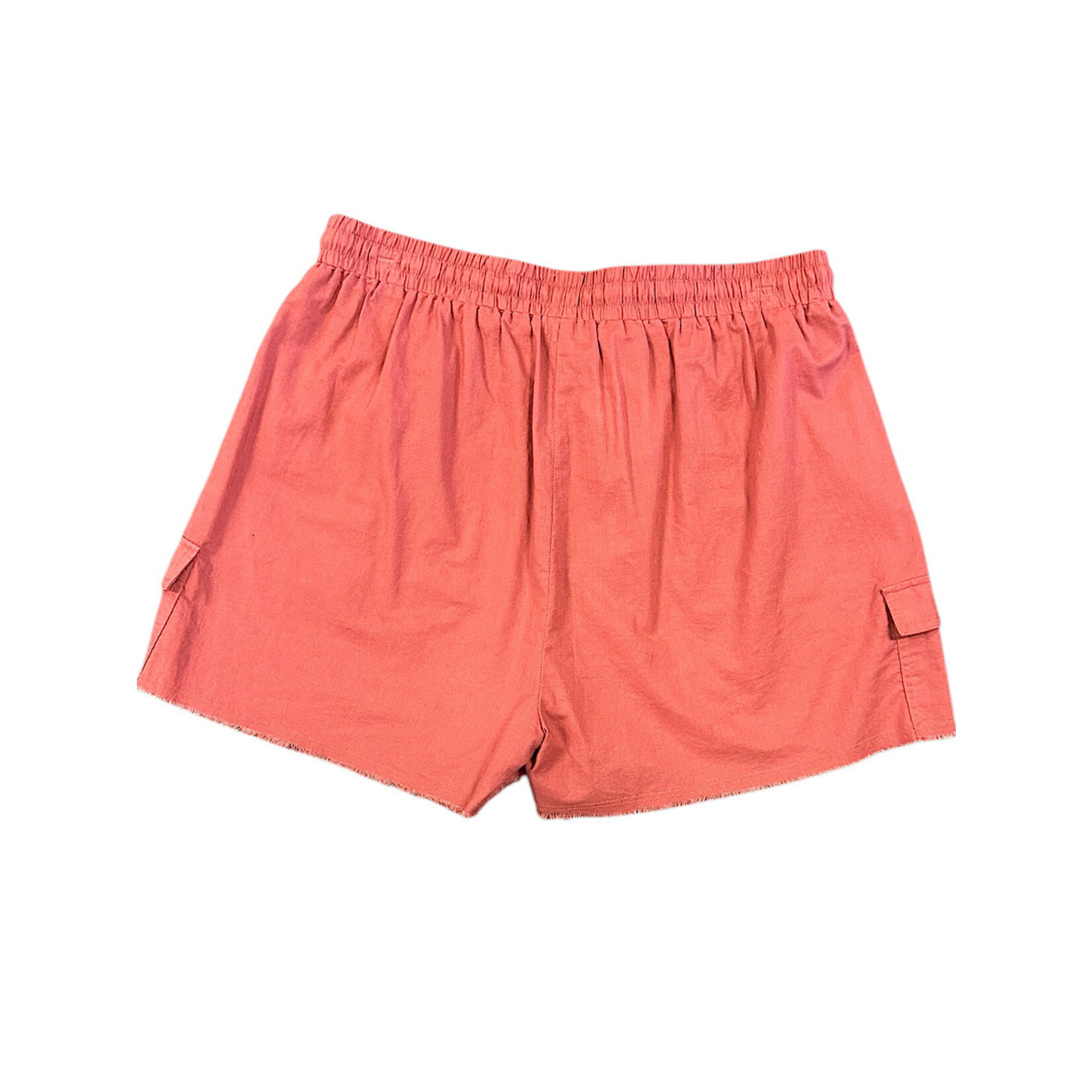 Curvy Rust Cargo Shorts