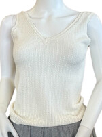 LiLi Sidonil  Cream Tank Sweater S