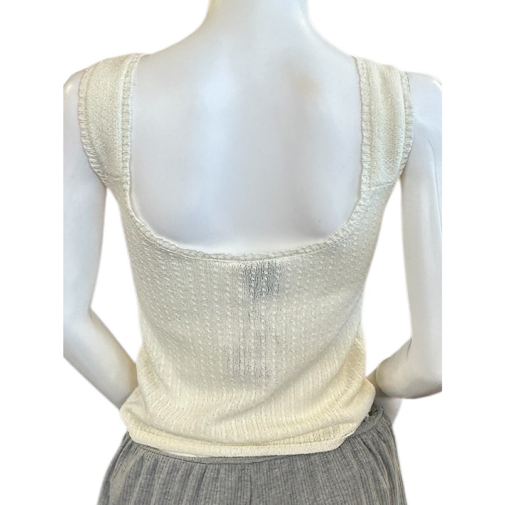LiLi Sidonil  Cream Tank Sweater S