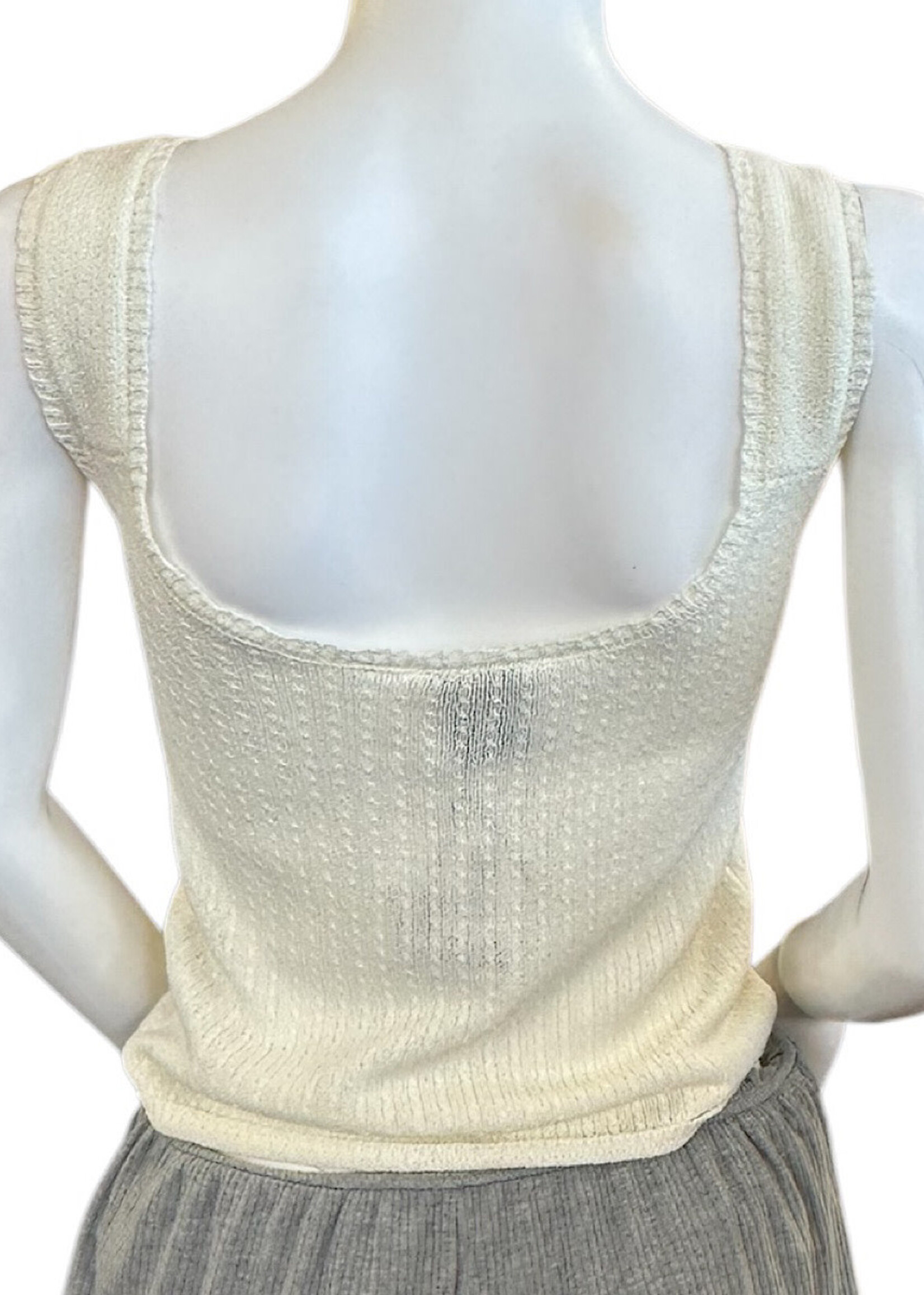 LiLi Sidonil  Cream Tank Sweater S