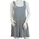 Grey Rib Knit Romper