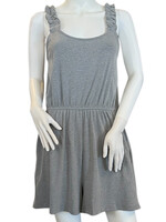 Grey Rib Knit Romper
