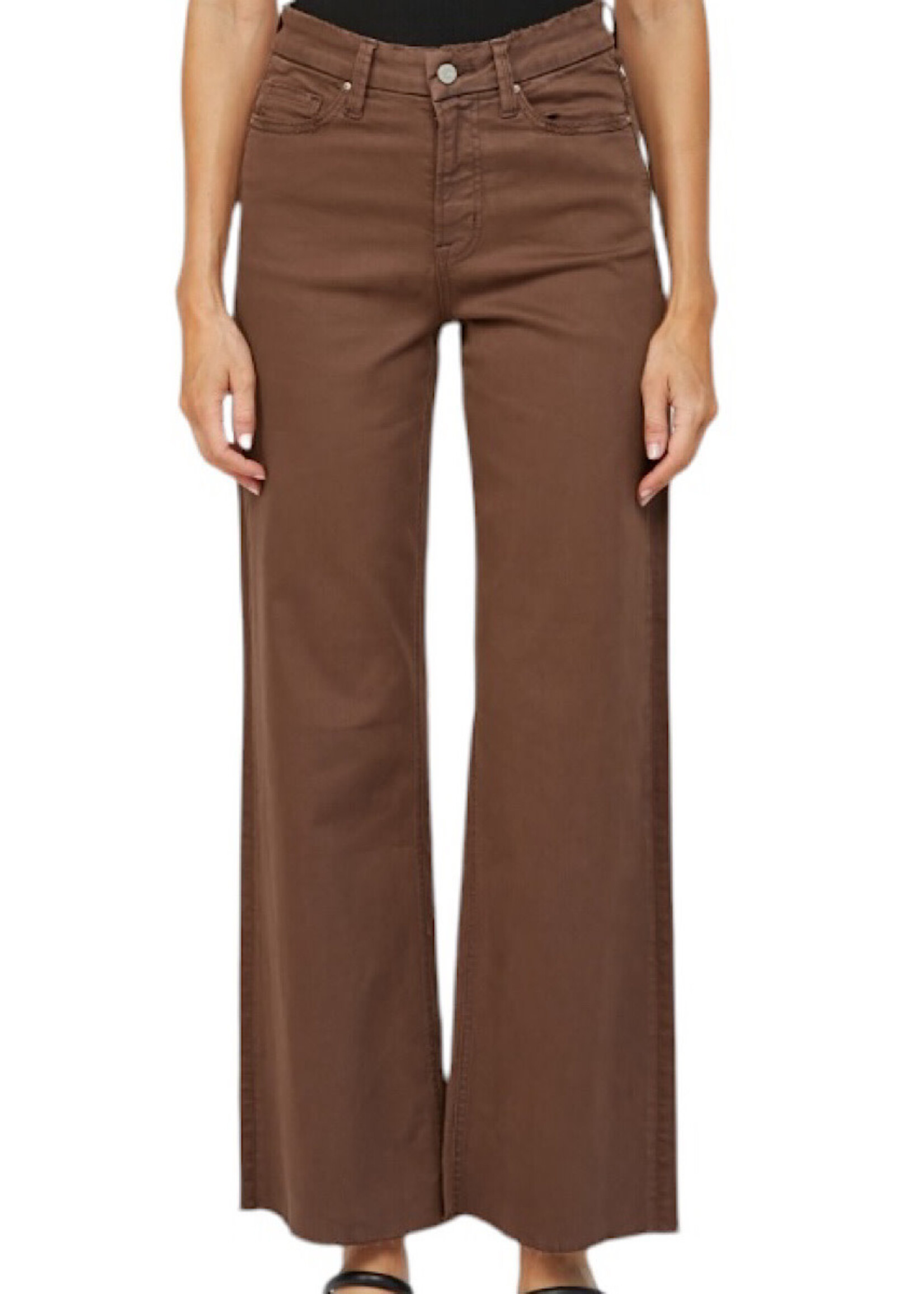 Mica Denim Mica Mdp-W3007br Stretch Super High Rise Wide Leg