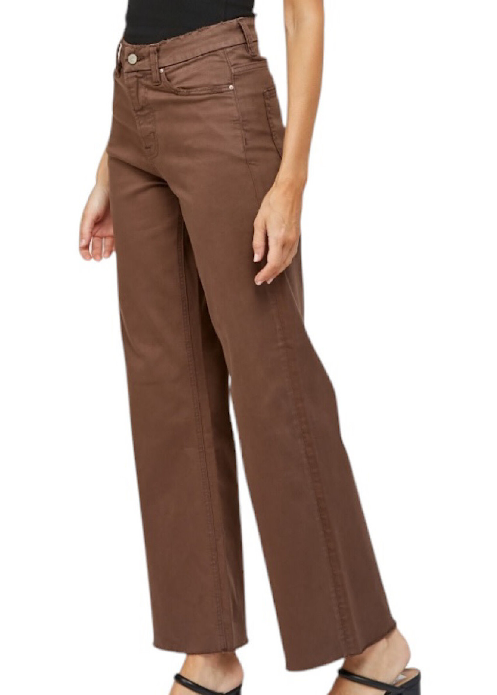 Mica Denim Mica Mdp-W3007br Stretch Super High Rise Wide Leg