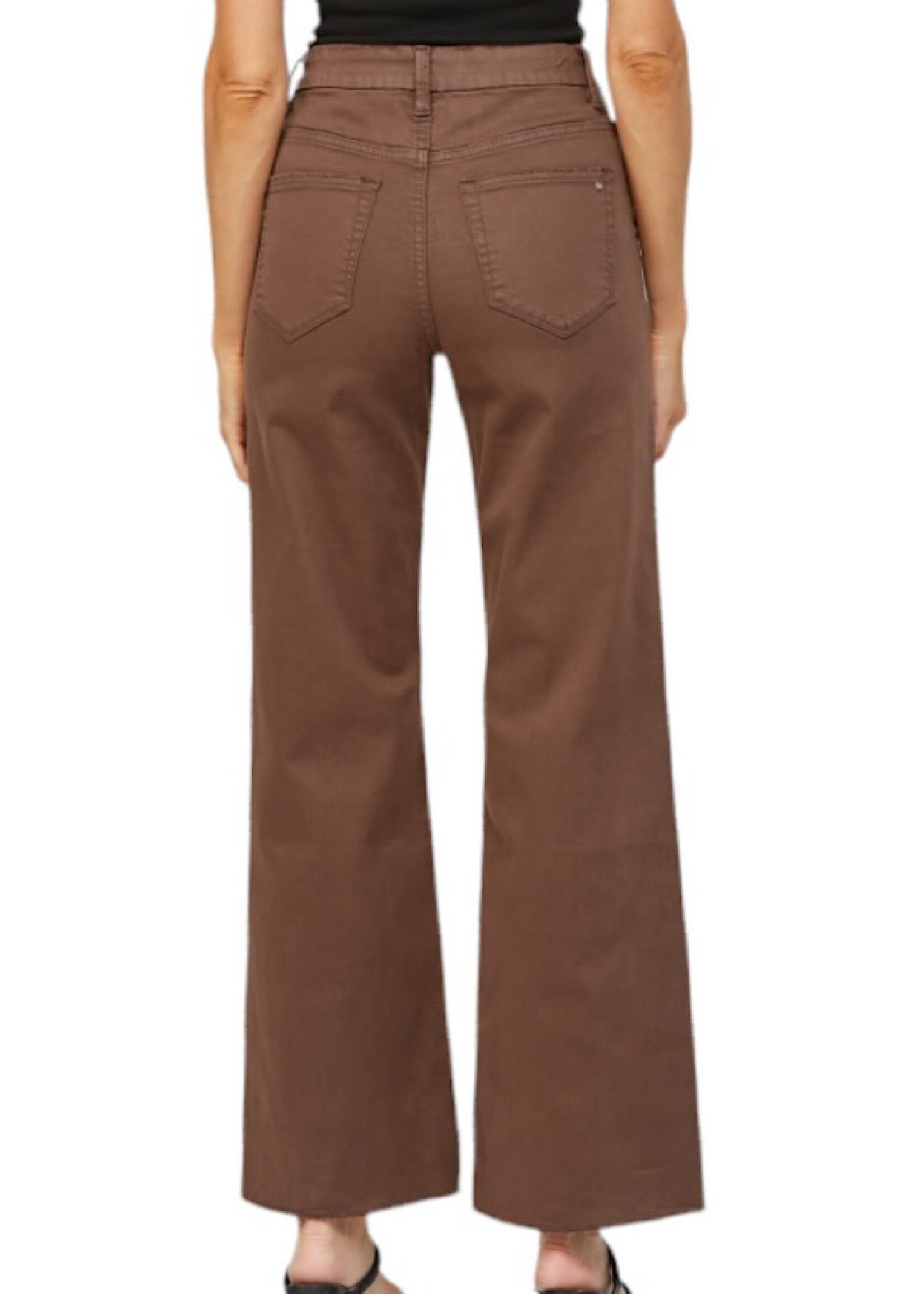 Mica Denim Mica Mdp-W3007br Stretch Super High Rise Wide Leg