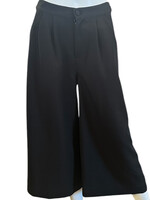 Queenie Black Wide Leg Gaucho Pants