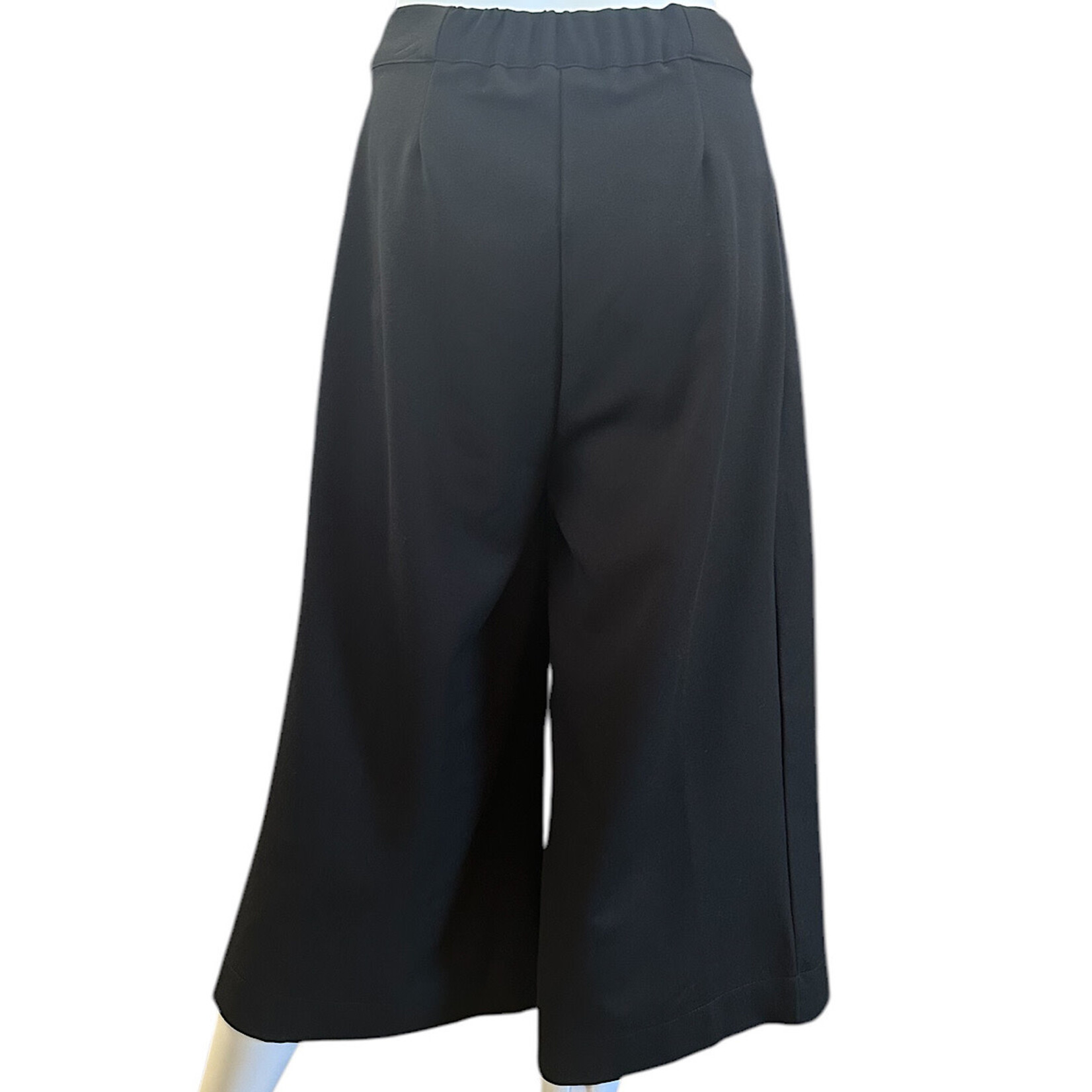 Queenie Black Wide Leg Gaucho Pants