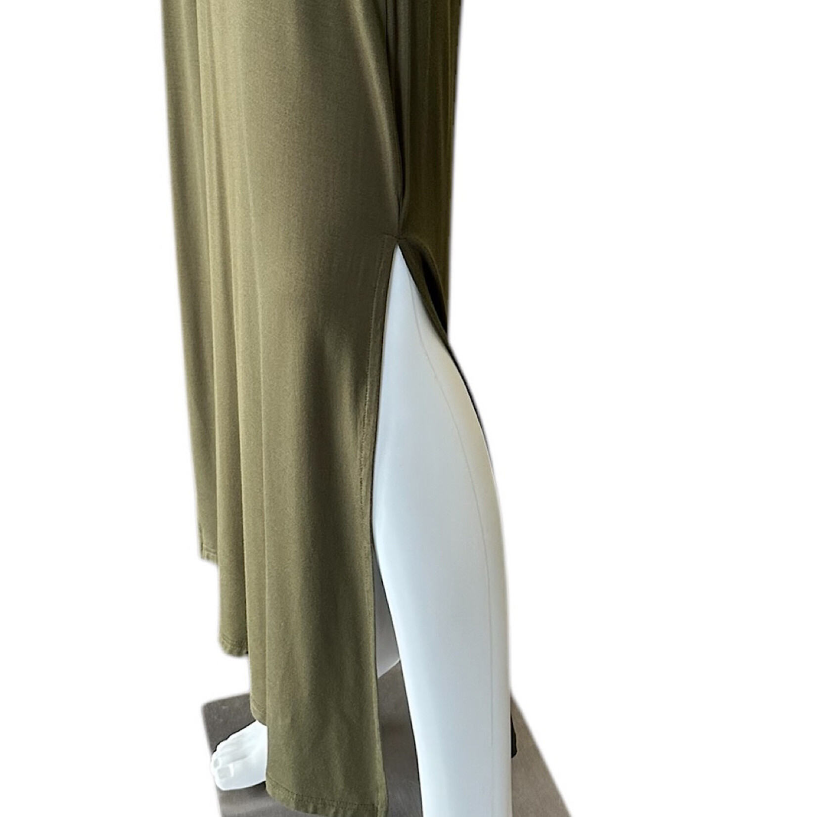 Camryn Scoop Neck Dress with Side Slits & Pockets