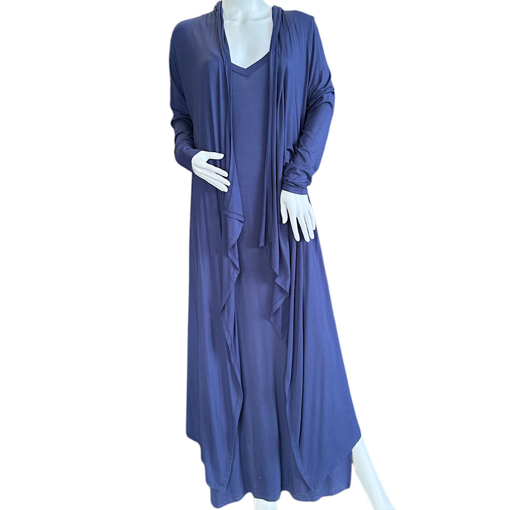 Trisha Long Sleeve Hooded Maxi Cardigan