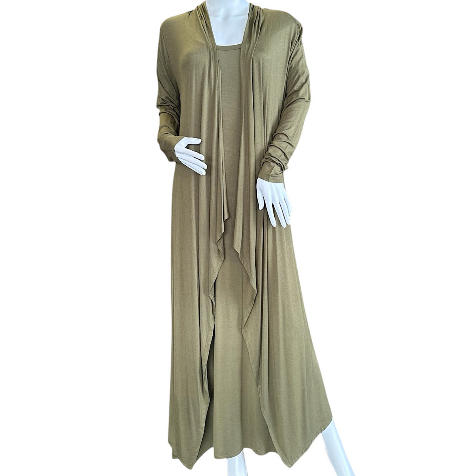 Trisha Long Sleeve Hooded Maxi Cardigan
