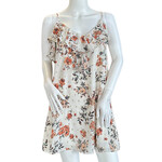 Evelyn Slip Dress with Adjustable Straps Ivory/Gold M