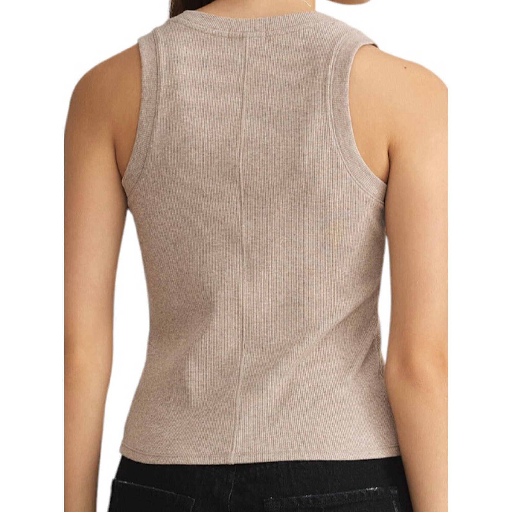Z Supply Z Supply Sirena Rib Tank Heather Taupe