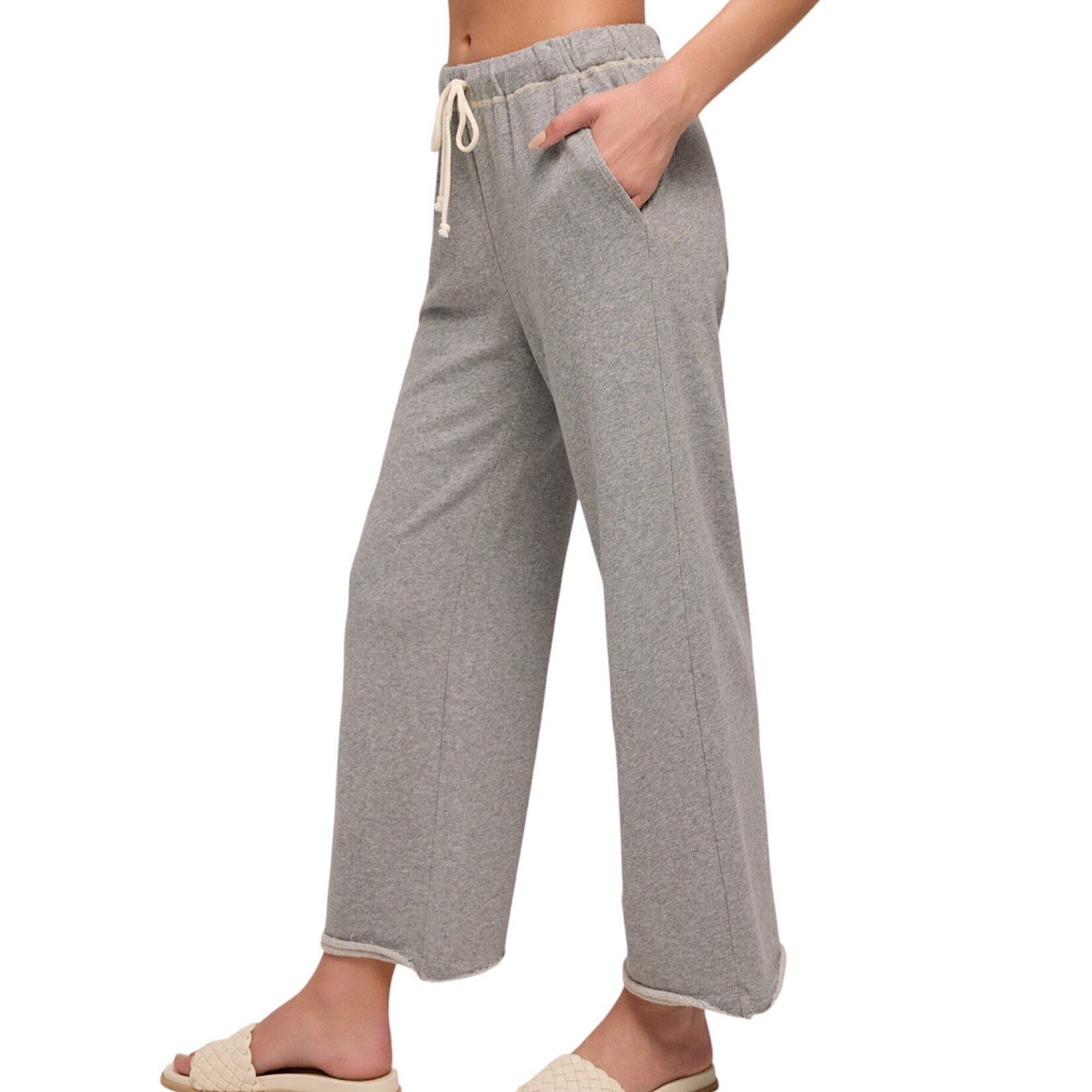 Z Supply Z Supply Huntington French Terry Pant Classic Heather Grey