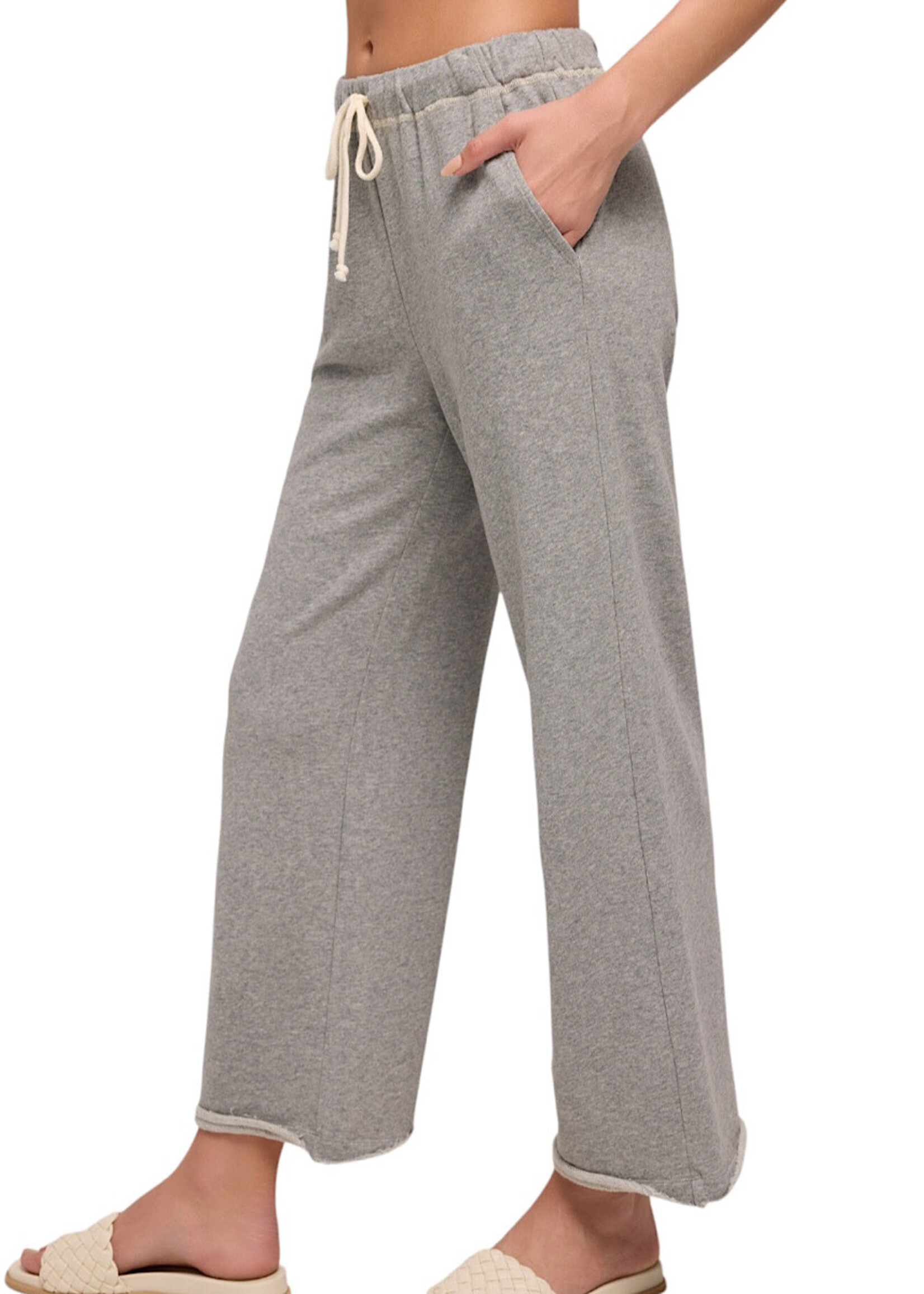 Z Supply Z Supply Huntington French Terry Pant Classic Heather Grey