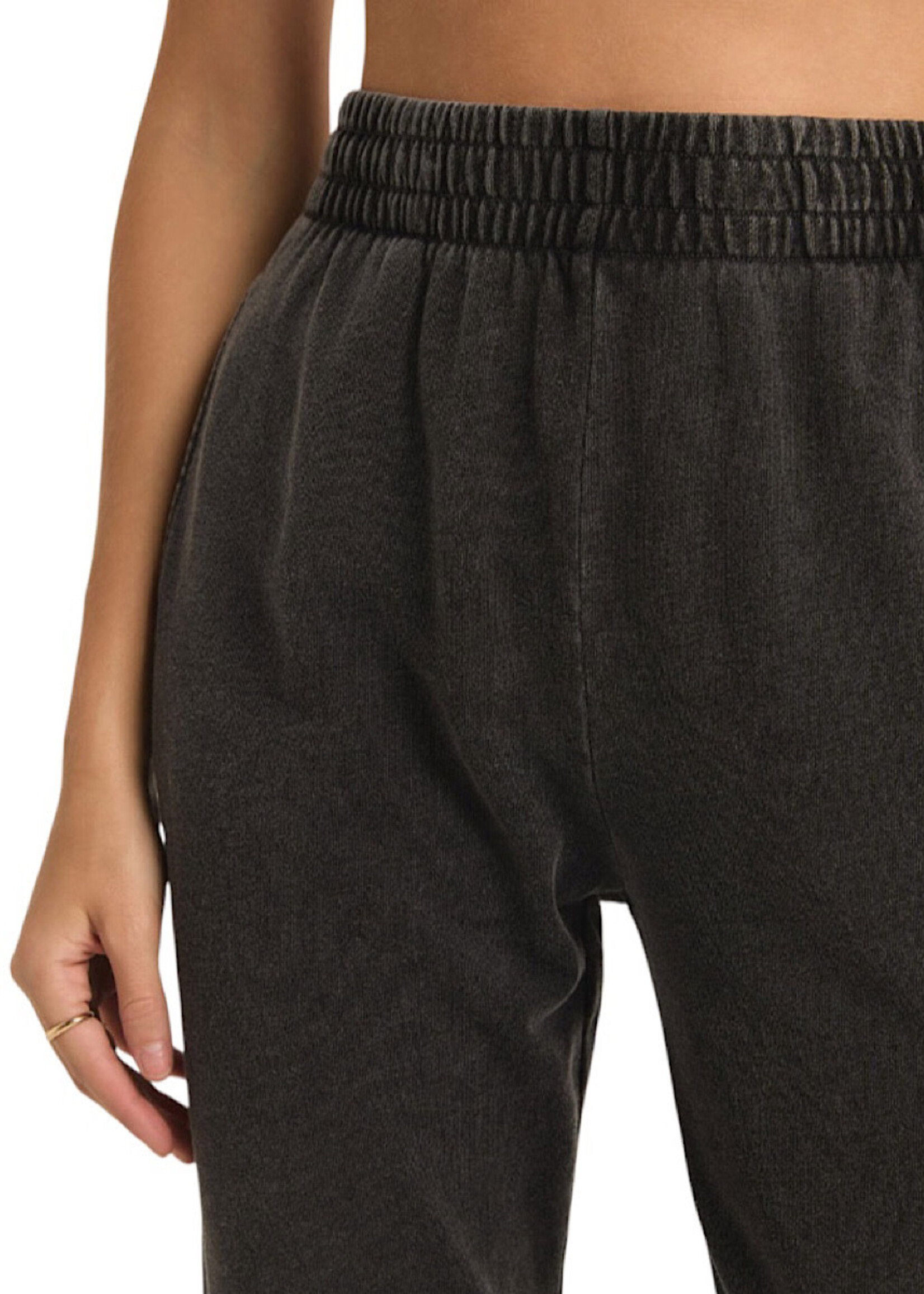 Z Supply Z Supply Slim Knit Denim Jogger Vintage Black