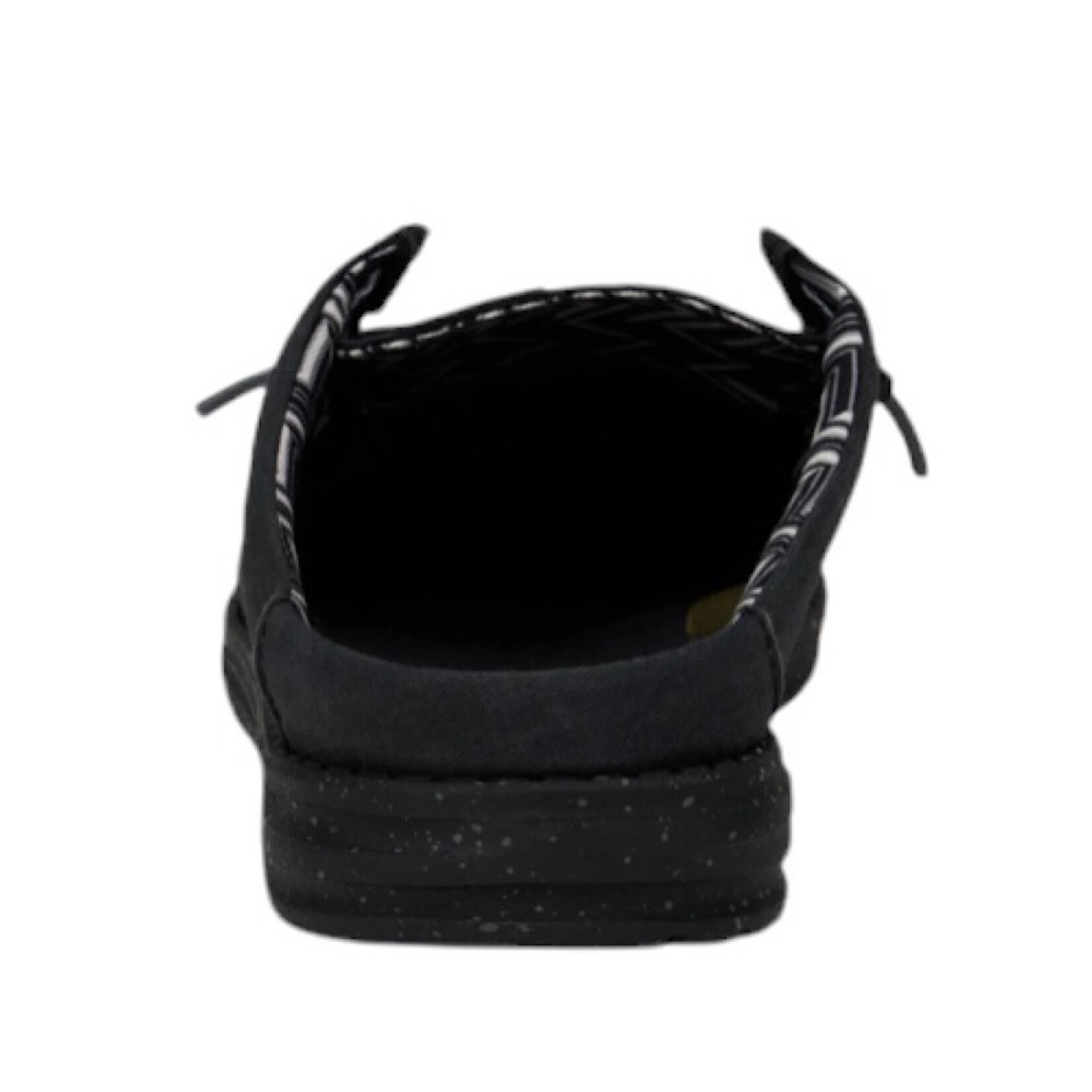 Hey Dude Hey Dude Wally Slip Stretch Canvas Black/Black Mens