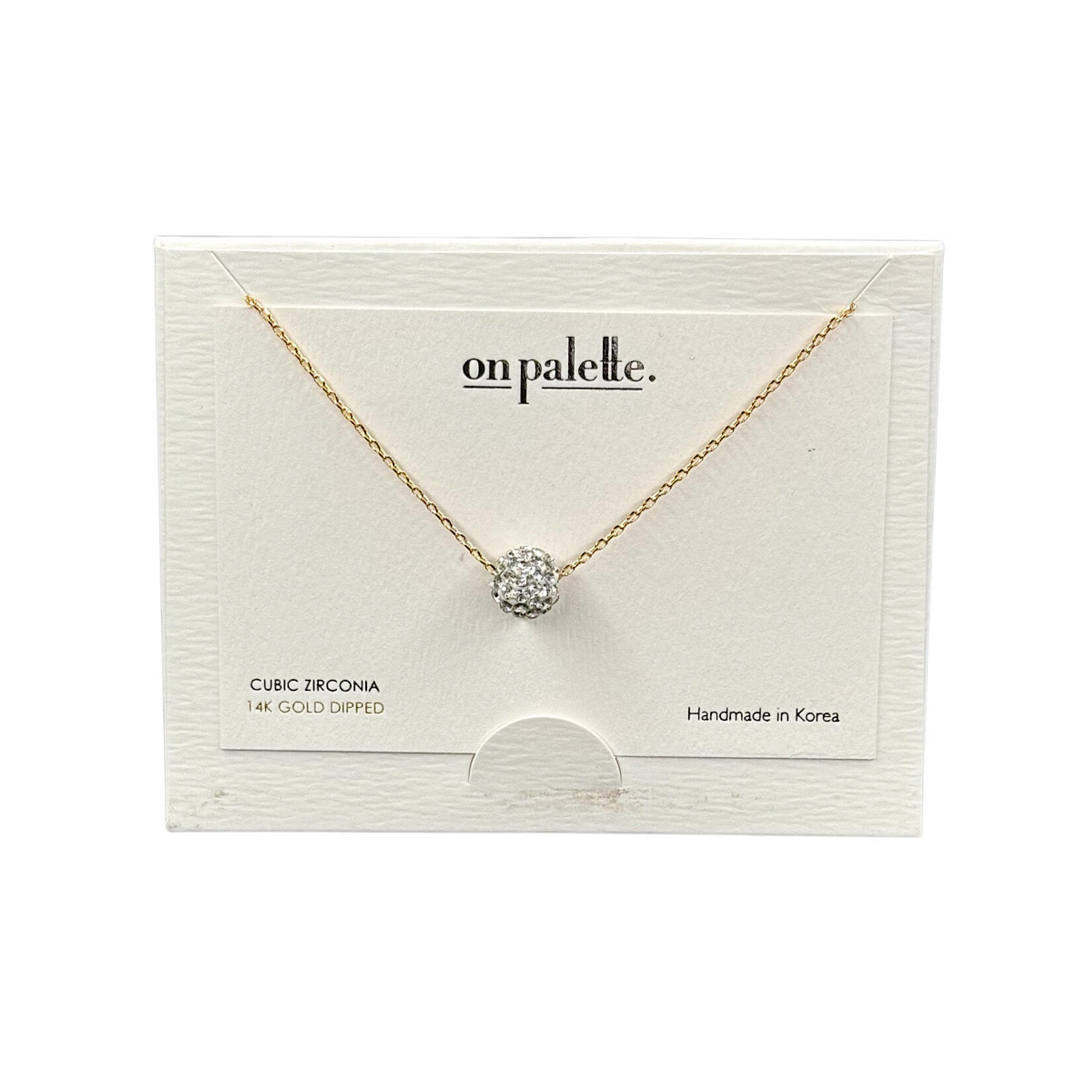 14K Dipped On Palette Carded Necklaces
