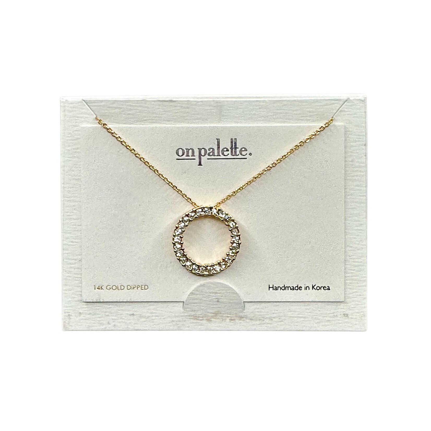 14K Dipped On Palette Carded Necklaces