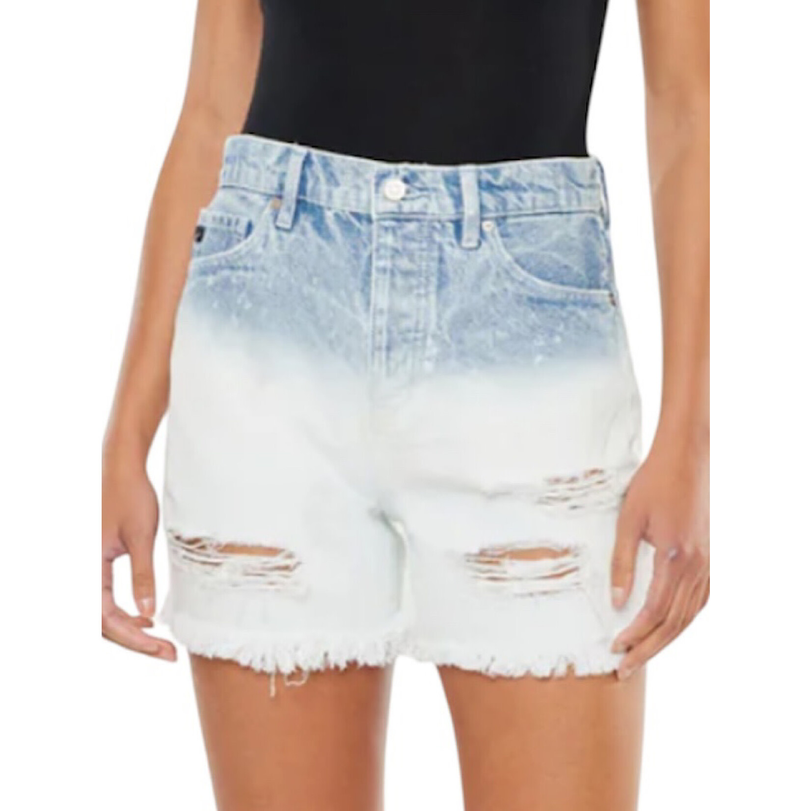 KanCan Ultra H/R Distressed 90's BF Shorts KC8711