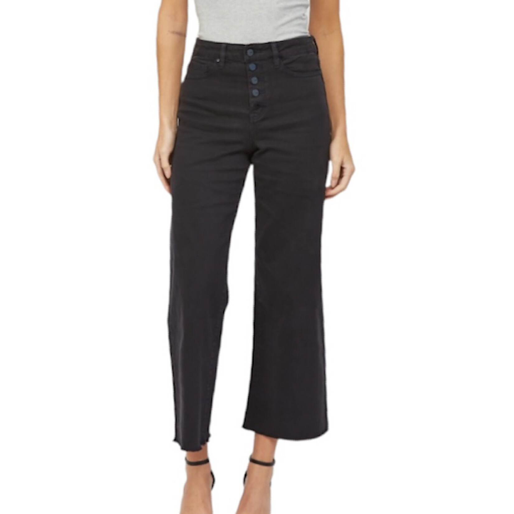 Mica Denim MICA MDP-W1304CH Charcaol Chromatic H/R Wide Crop