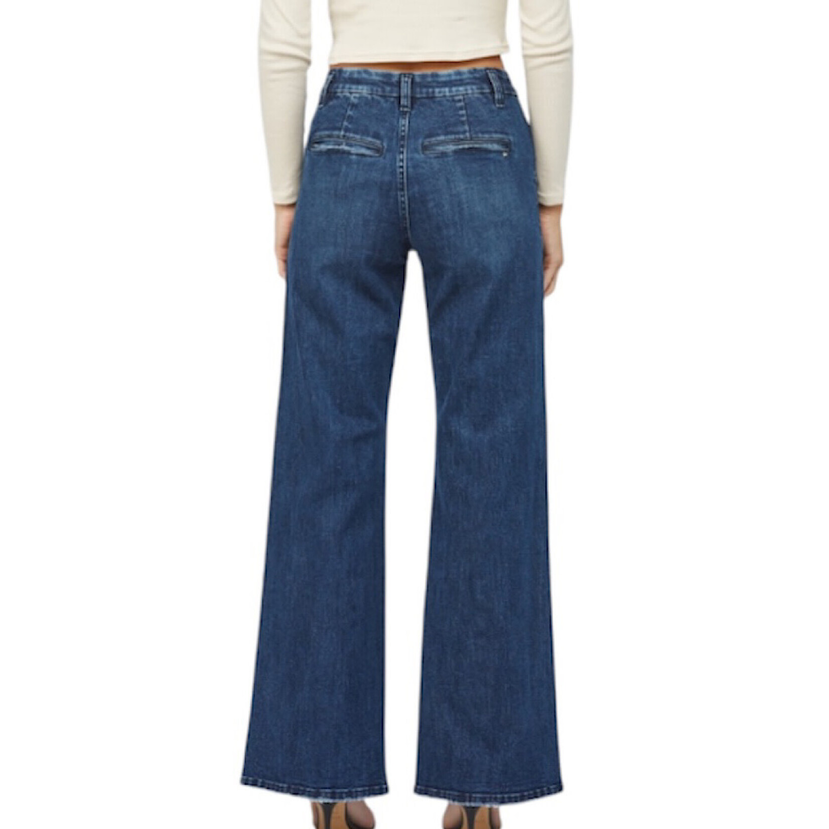 Mica Denim MICA MDP-W2019 Med Wash H/R Wide Leg