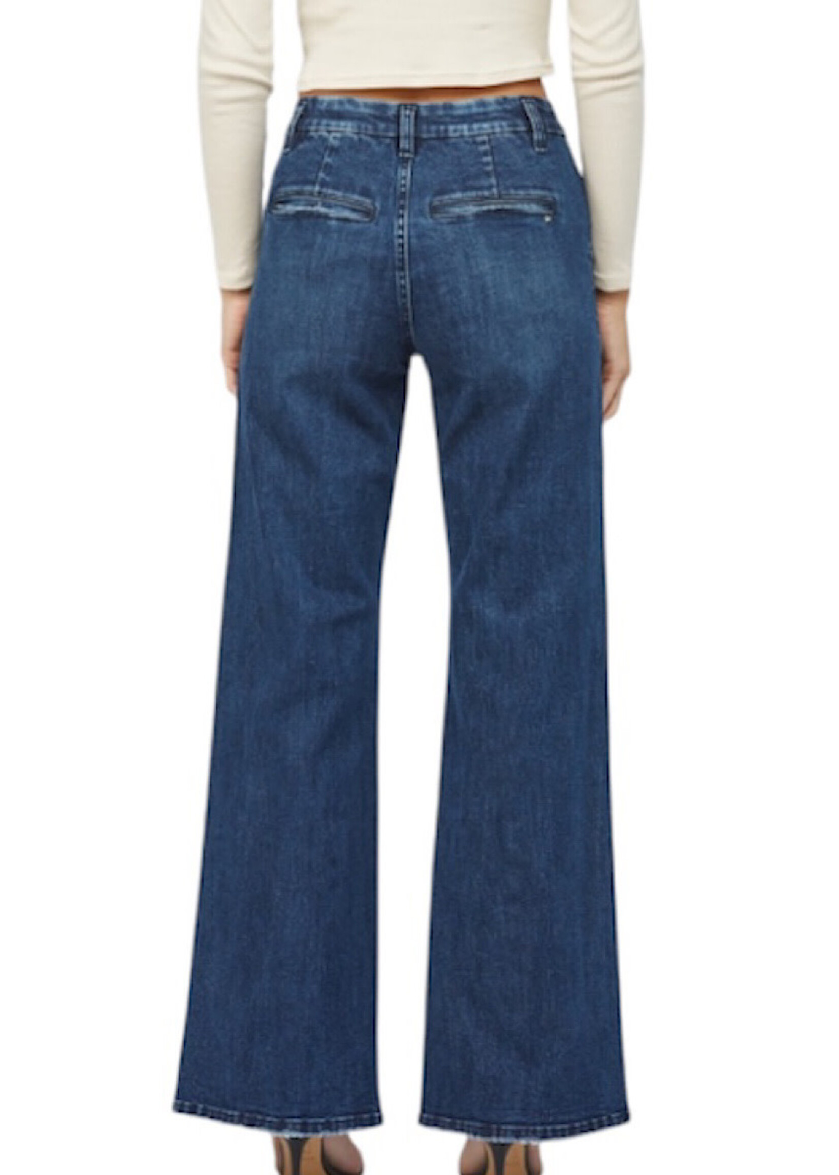 Mica Denim MICA MDP-W2019 Med Wash H/R Wide Leg