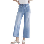 Mica Denim MICA MDP-W3219 Traditional Blue Super High Rise Crop Wide Leg