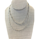 Beaded Layered Chain Necklace
