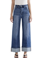 Mica Denim MICA MTT-W3311 Every Bleu Super H/R Wide Cuffed Leg w Hidden Button